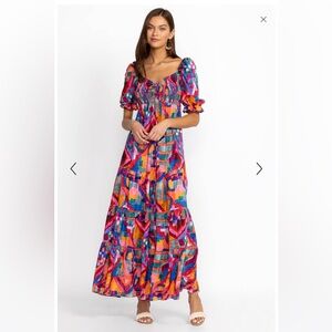 Johnny Was Summer Daydream Silk Maxi Dress